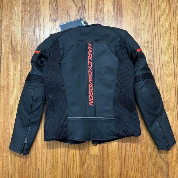 Harley-Davidson Brawler Leather Jacket 98007-21VW 100% Cowhide Leather Women's M - Picture 2 of 7